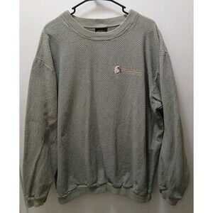 VTG WINDSWEPT LONGSLEEVE EMBROIDERED EAGLE FISHING GREENISH/GRAY SWEATSHIRT Xlg